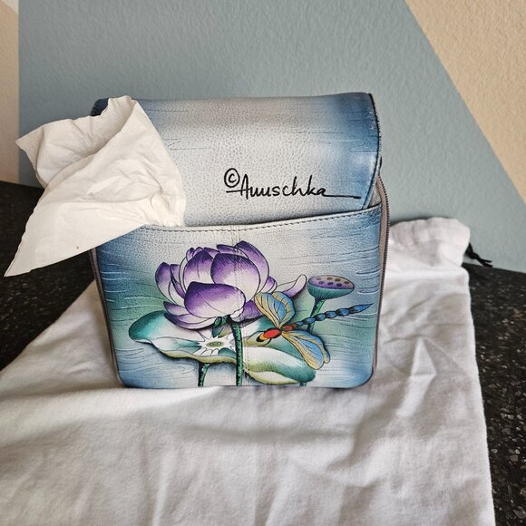 Anuschka hand made and hand painted handbag - Picture 3 of 7